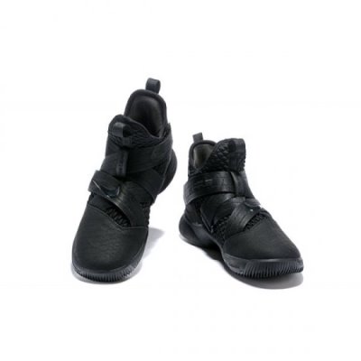 Nike Erkek Lebron Soldier 12 Siyah / Yılan Ten Rengi Basketbol Ayakkabısı Türkiye - ZQ2DRTDG